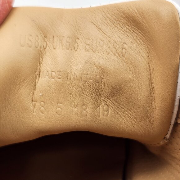 The Greats Brooklyn "Royals" Perforated White Leather Sneakers 8.5 Eur 38.5 - Picture 5 of 11